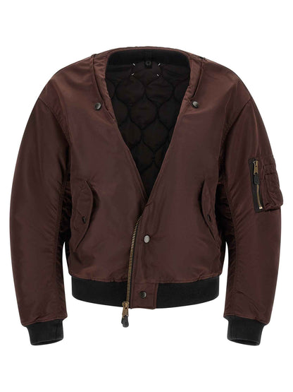 Multicolor Polyamide Bomber