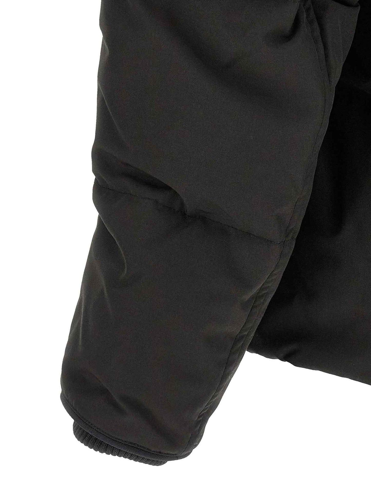 Black Polyester Parka