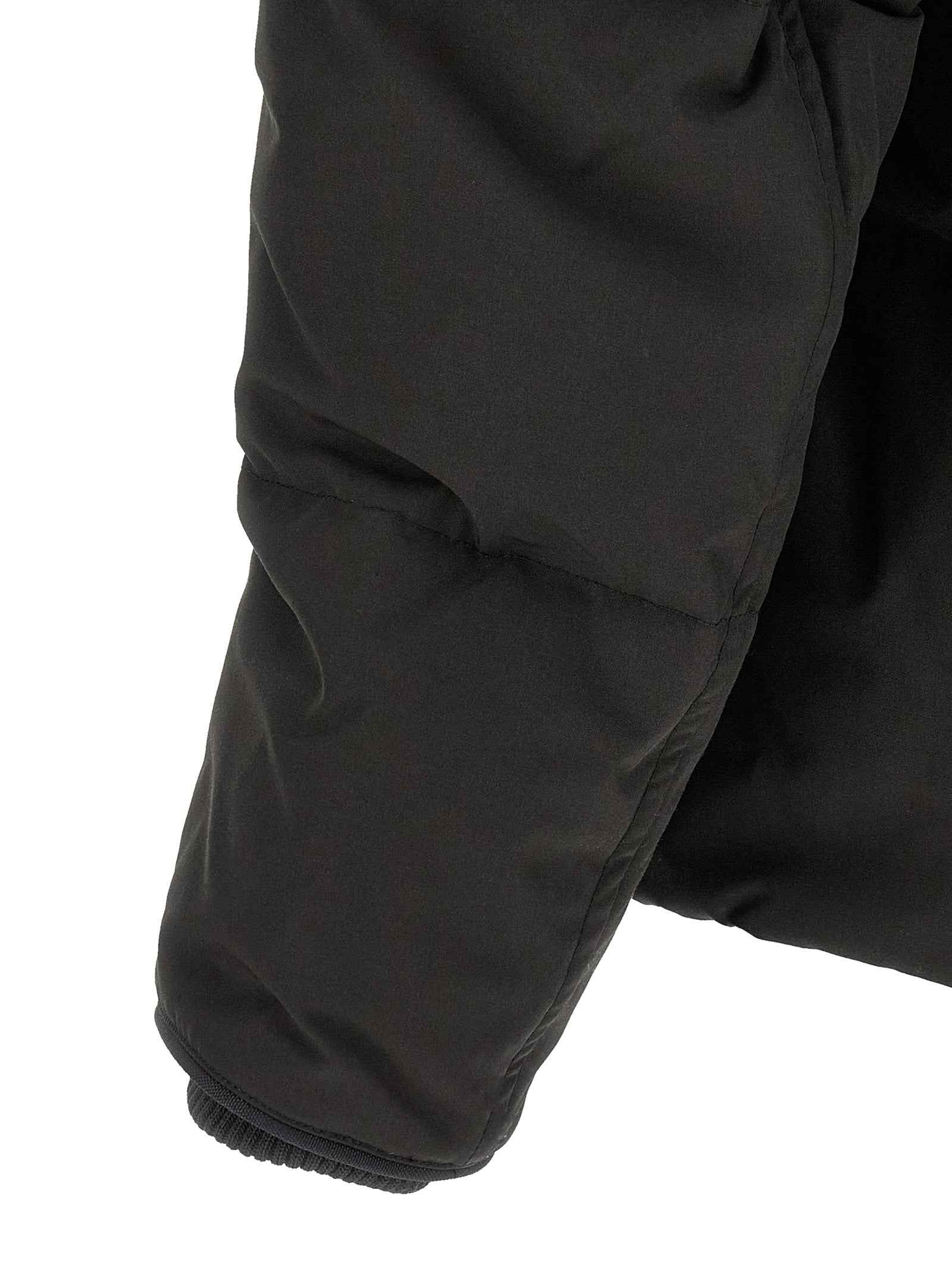 Black Polyester Parka