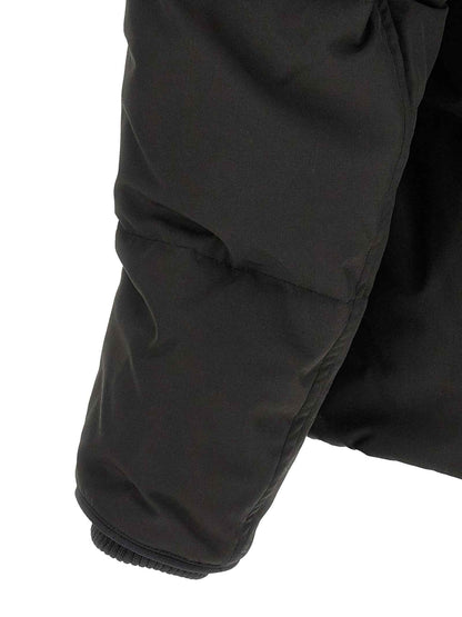 Black Polyester Parka
