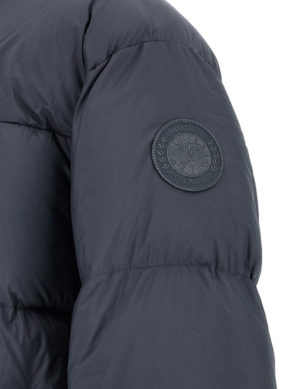 Gray Polyamide Full-Length Jacket