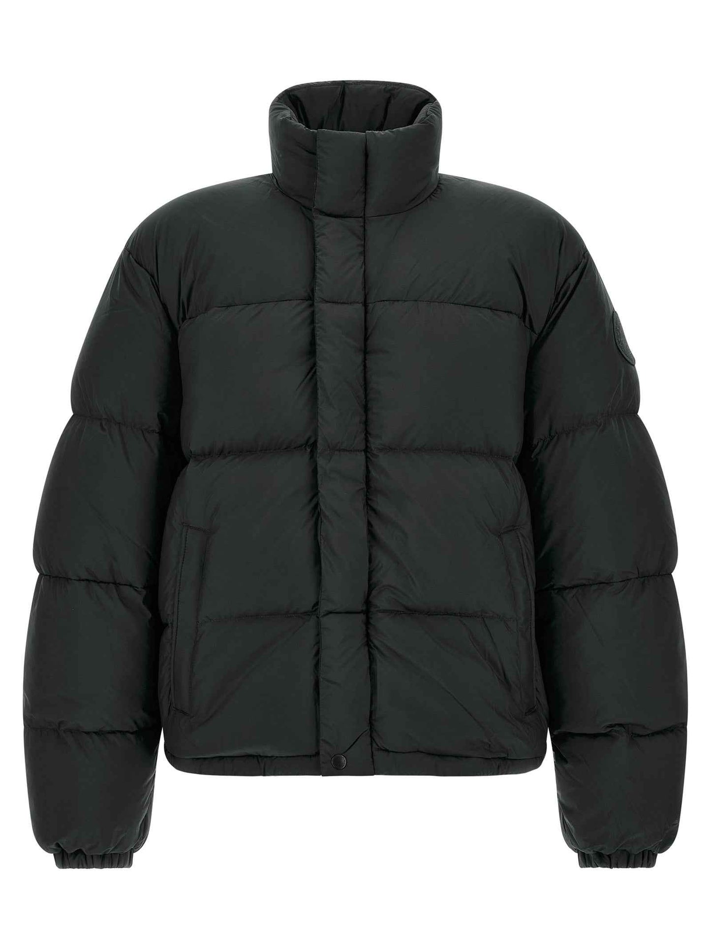 Black Polyamide Full-Length Jacket