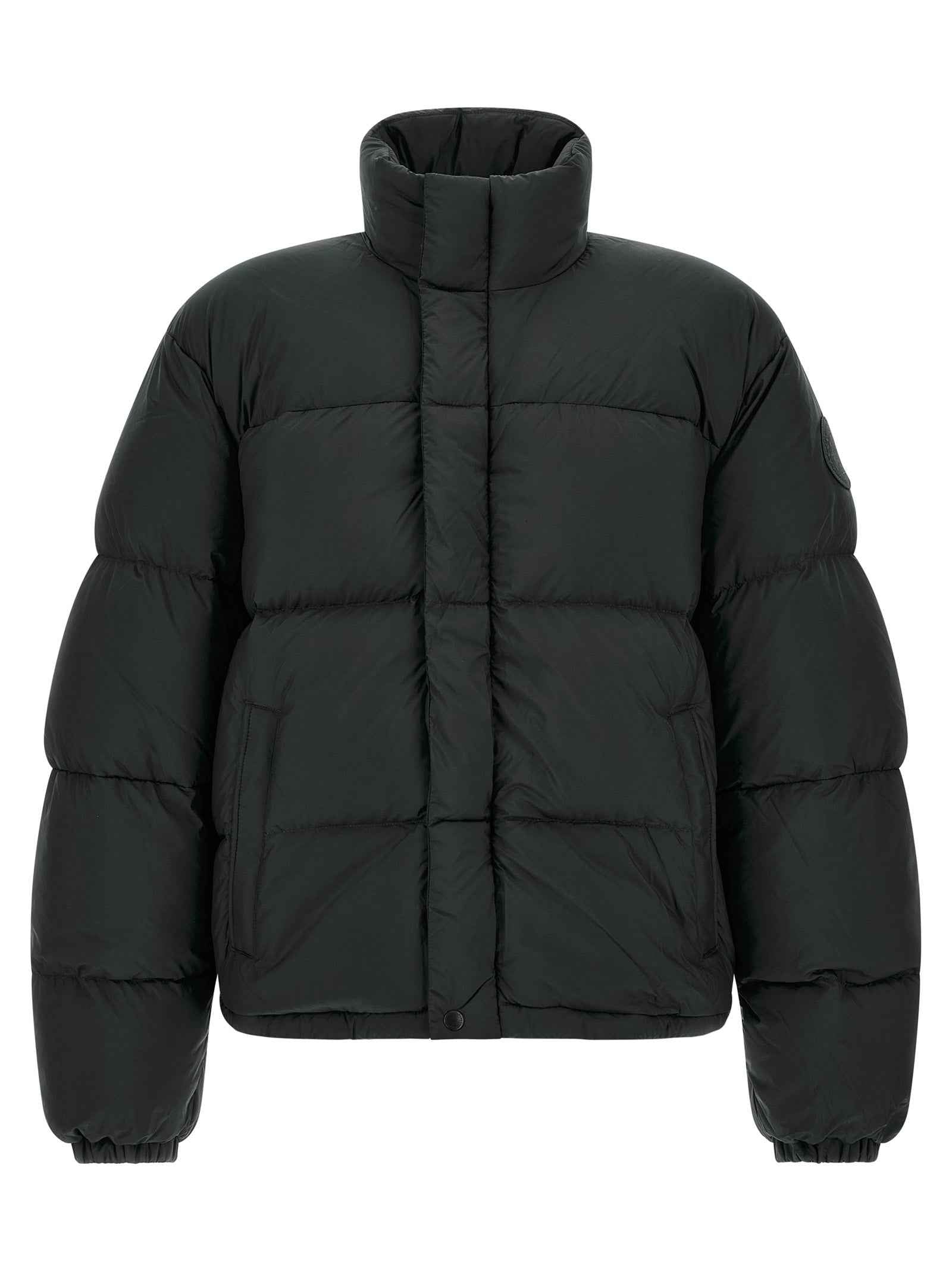 Black Polyamide Full-Length Jacket