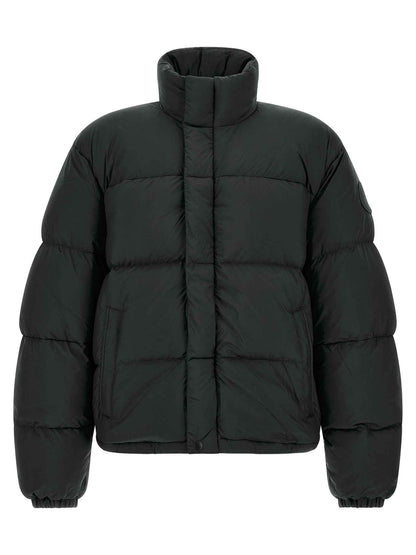 Black Polyamide Full-Length Jacket