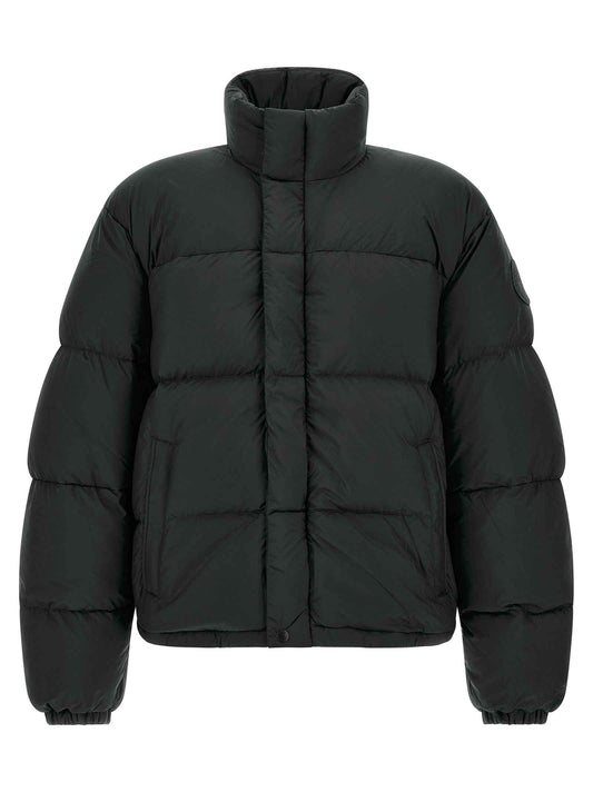 Black Polyamide Full-Length Jacket
