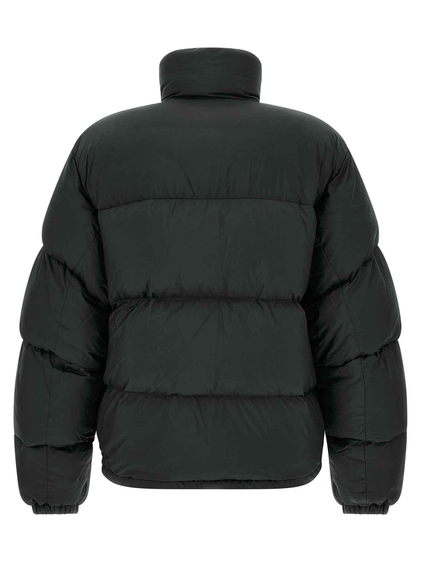 Black Polyamide Full-Length Jacket