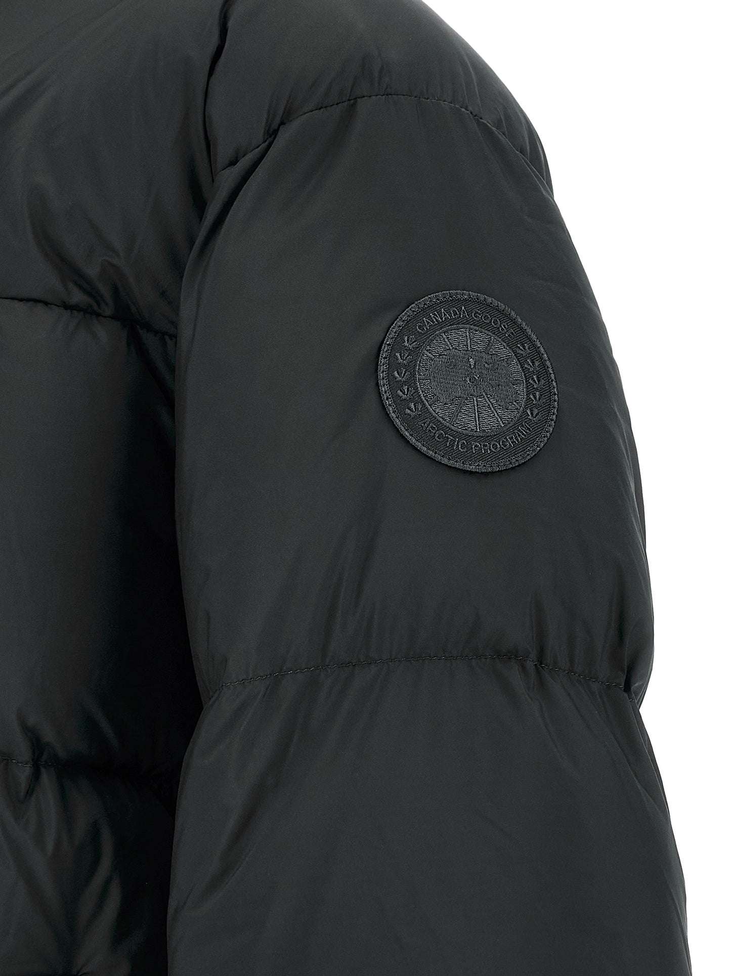 Black Polyamide Full-Length Jacket