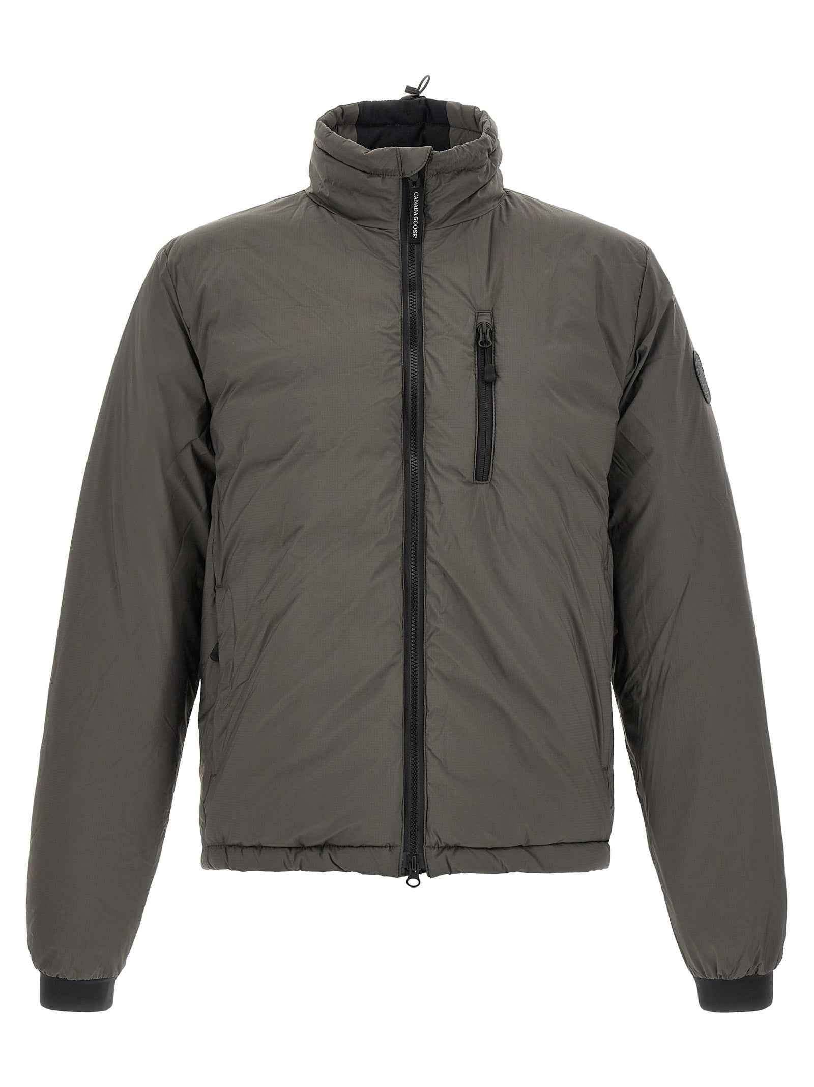 Bicolor Polyamide Full-Length Jacket