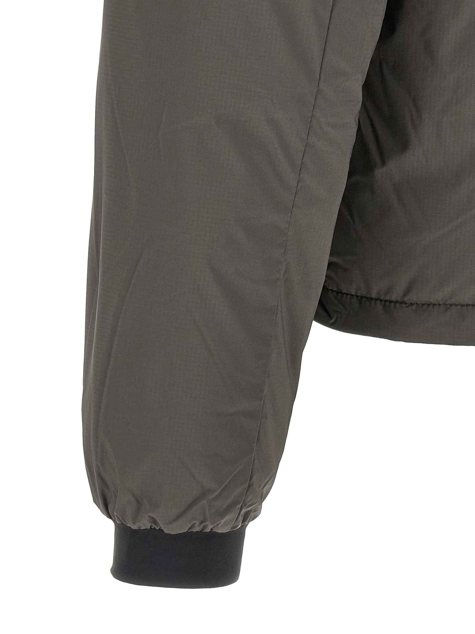 Bicolor Polyamide Full-Length Jacket