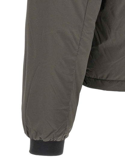 Bicolor Polyamide Full-Length Jacket
