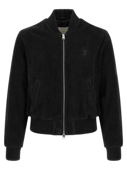 Black Goatskin Bomber