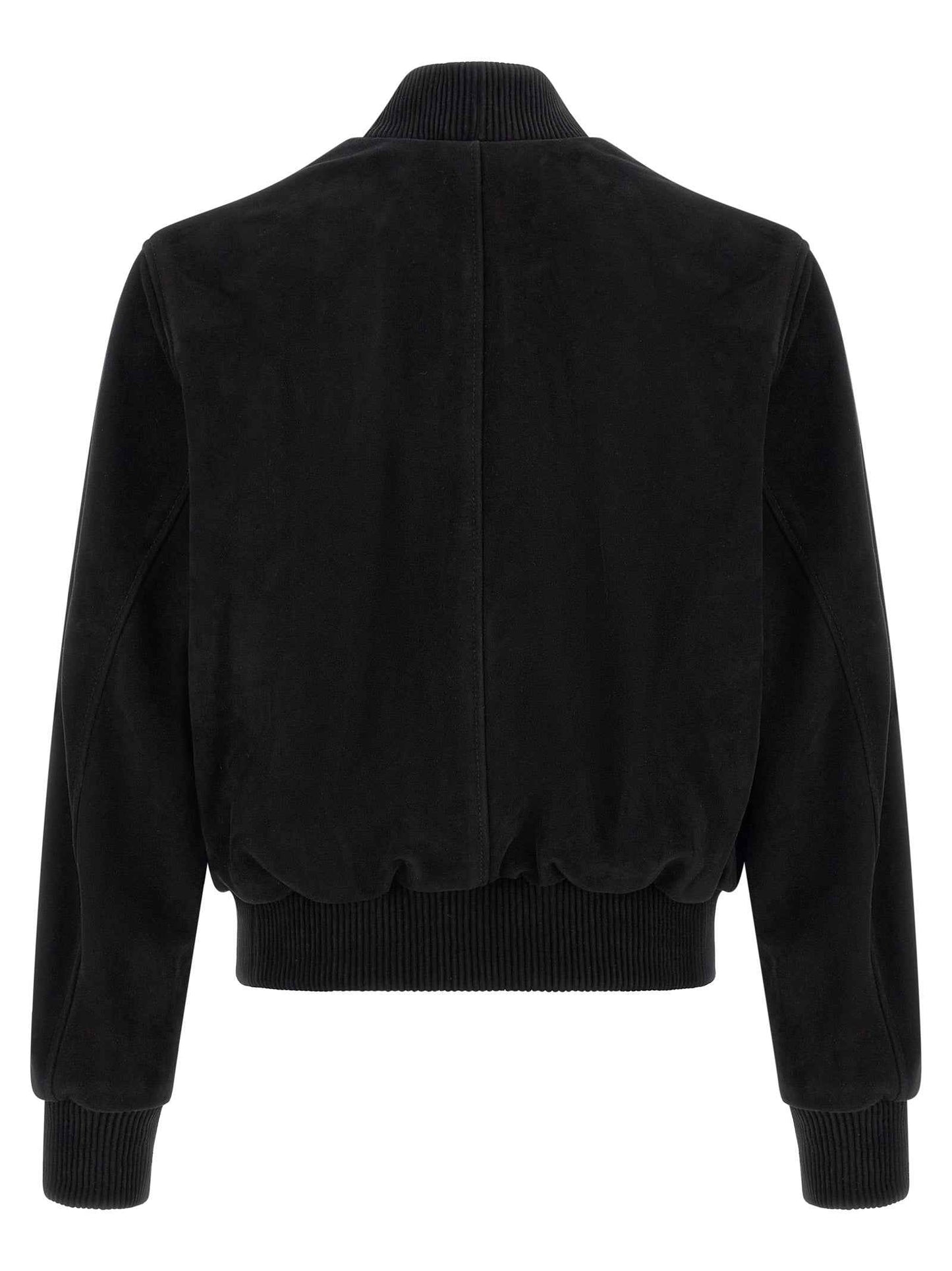 Black Goatskin Bomber