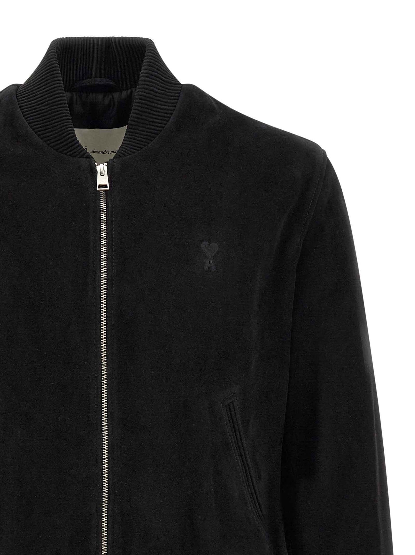 Black Goatskin Bomber