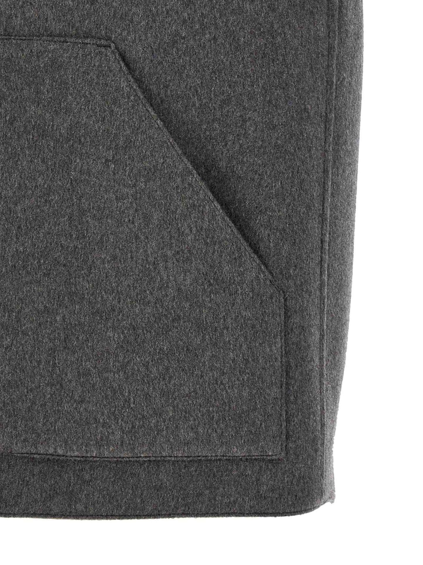 Gray Virgin Wool Sleeveless Jacket
