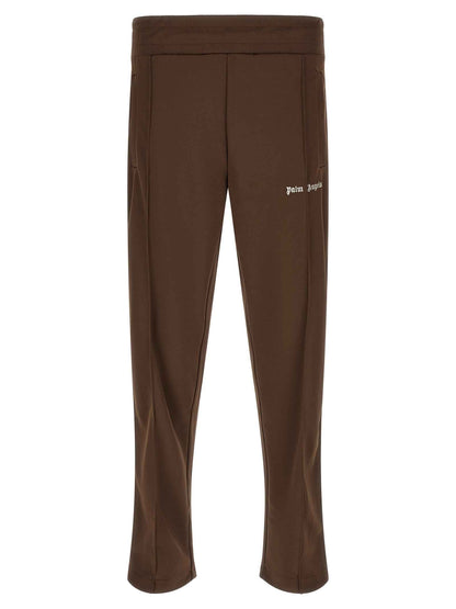 Brown Polyester Joggers (Workout Pants)