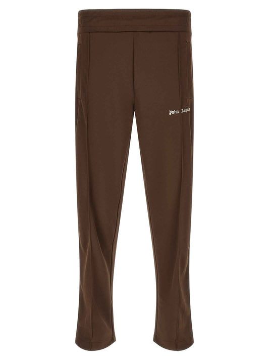 Brown Polyester Joggers (Workout Pants)