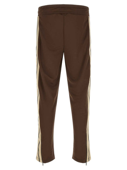 Brown Polyester Joggers (Workout Pants)