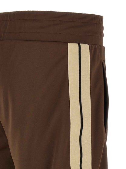 Brown Polyester Joggers (Workout Pants)