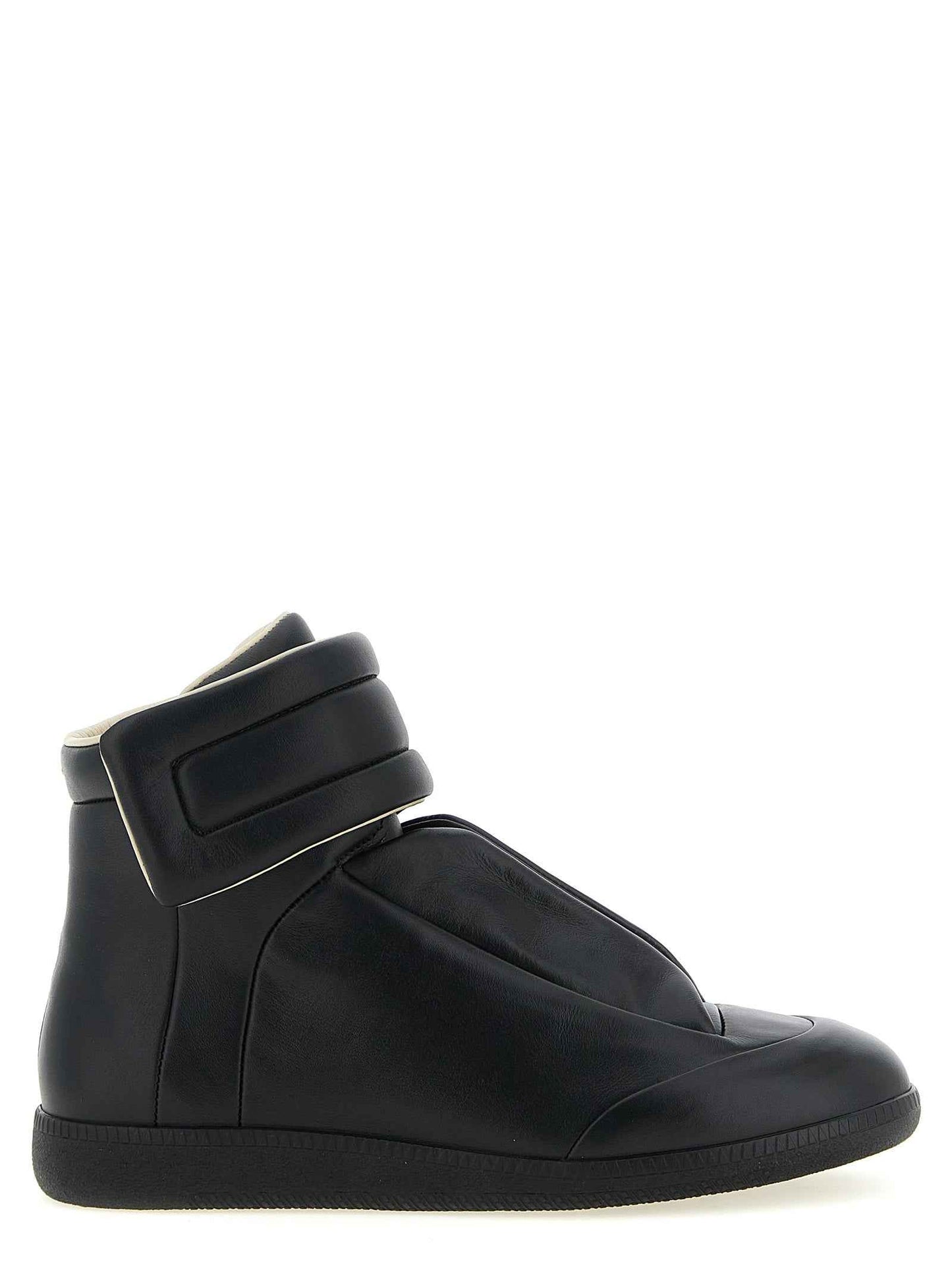 Black Calfskin Chunky Sneakers