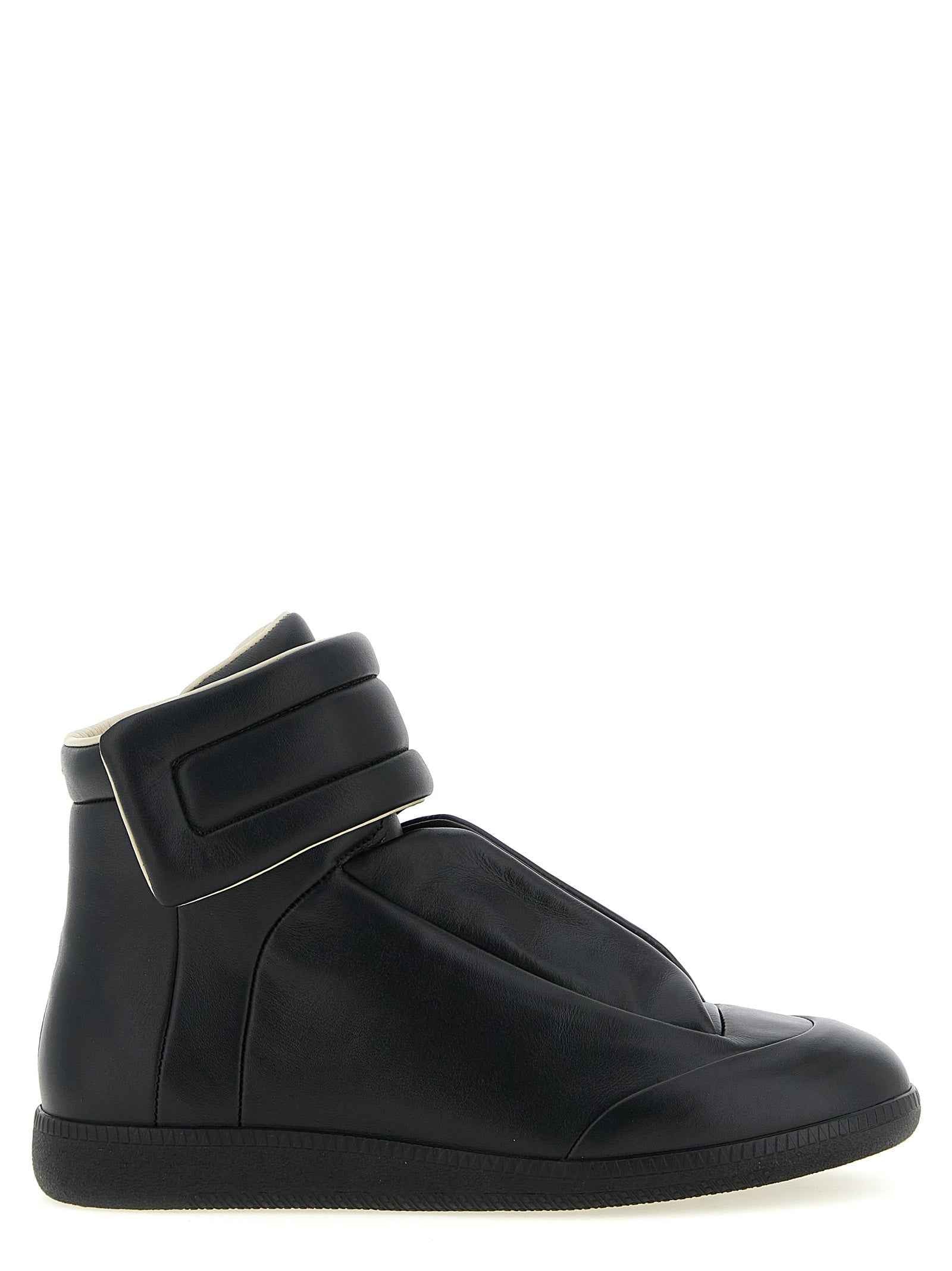 Black Calfskin Chunky Sneakers