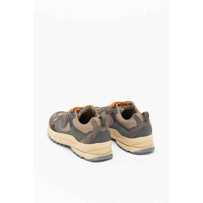Brown Polyester Athletic Sneakers