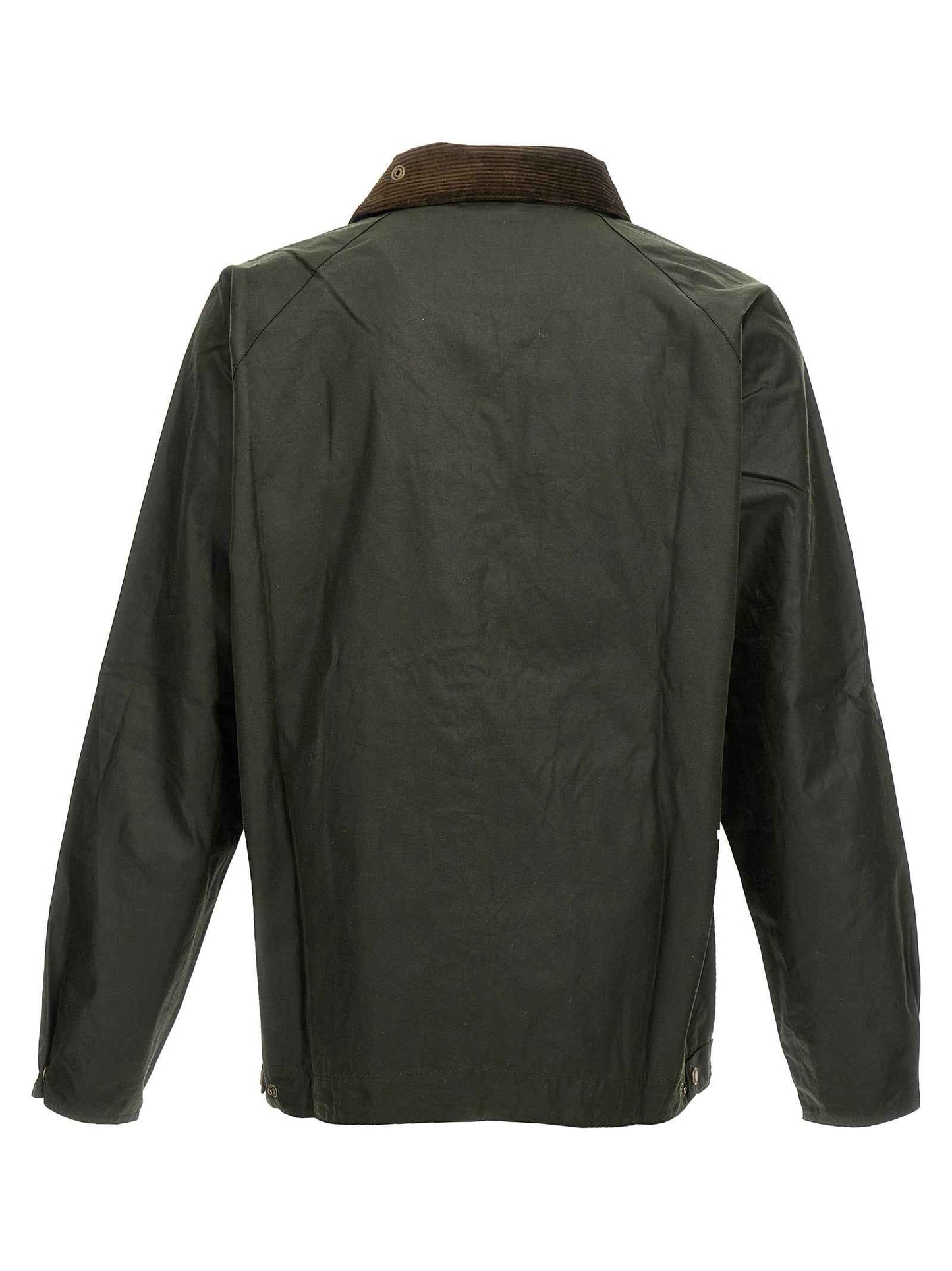 Bicolor Cotton Full-Length Jacket
