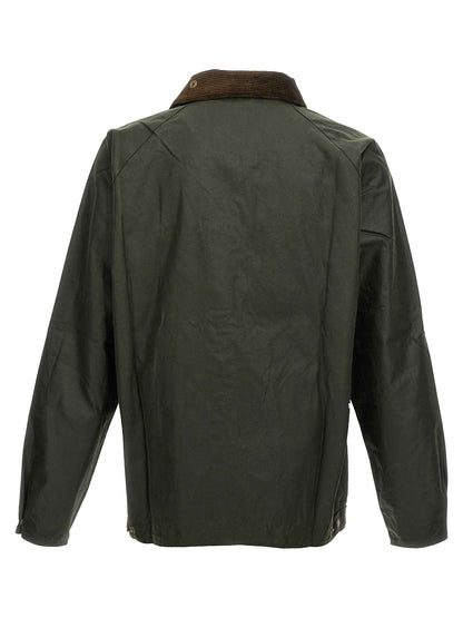 Bicolor Cotton Full-Length Jacket