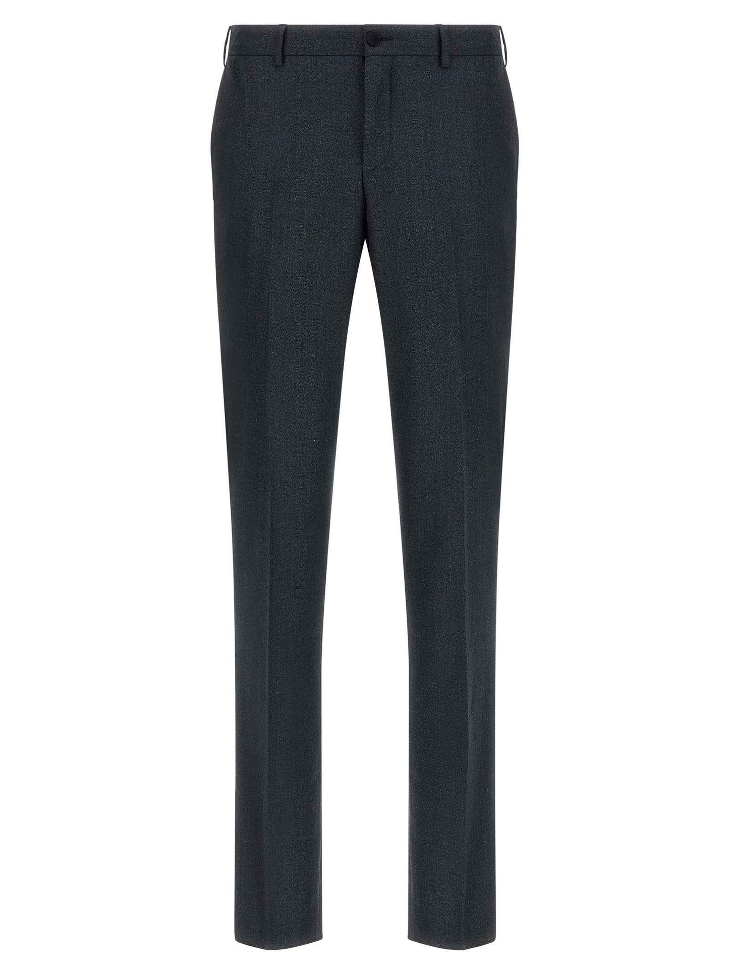 Gray Polyester Two-Piece Suit
