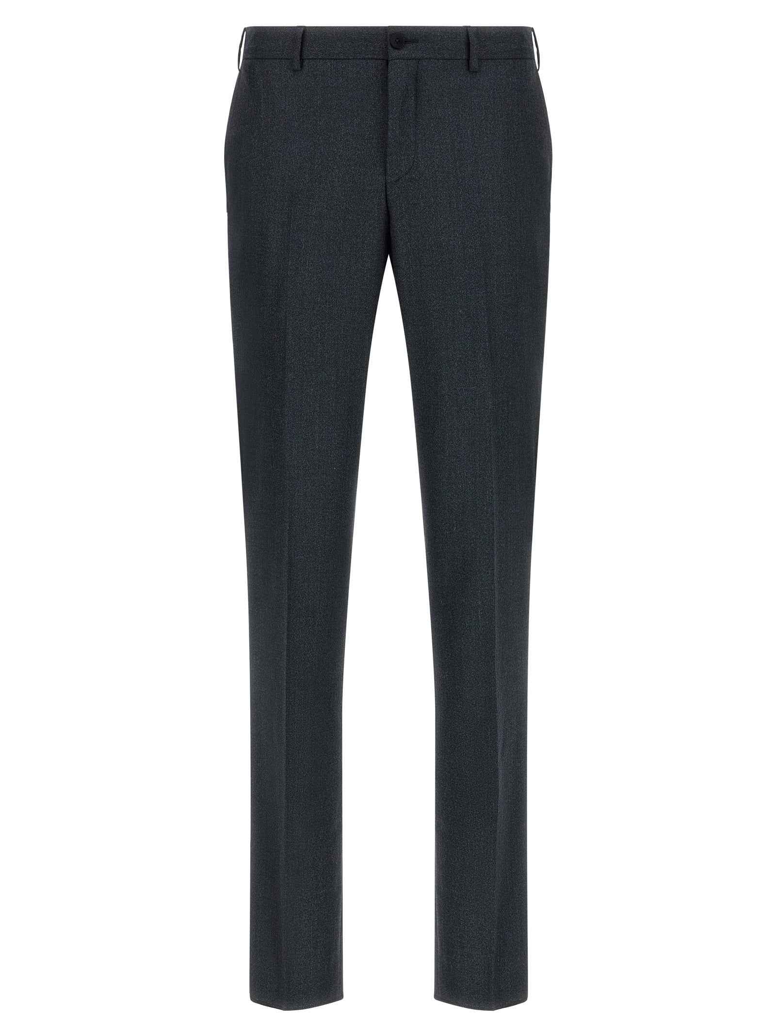 Gray Polyester Two-Piece Suit