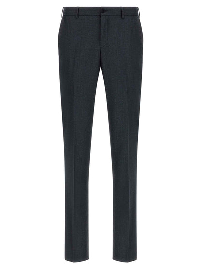 Gray Polyester Two-Piece Suit