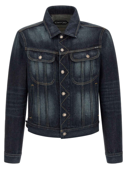Blue Cotton Denim Jacket