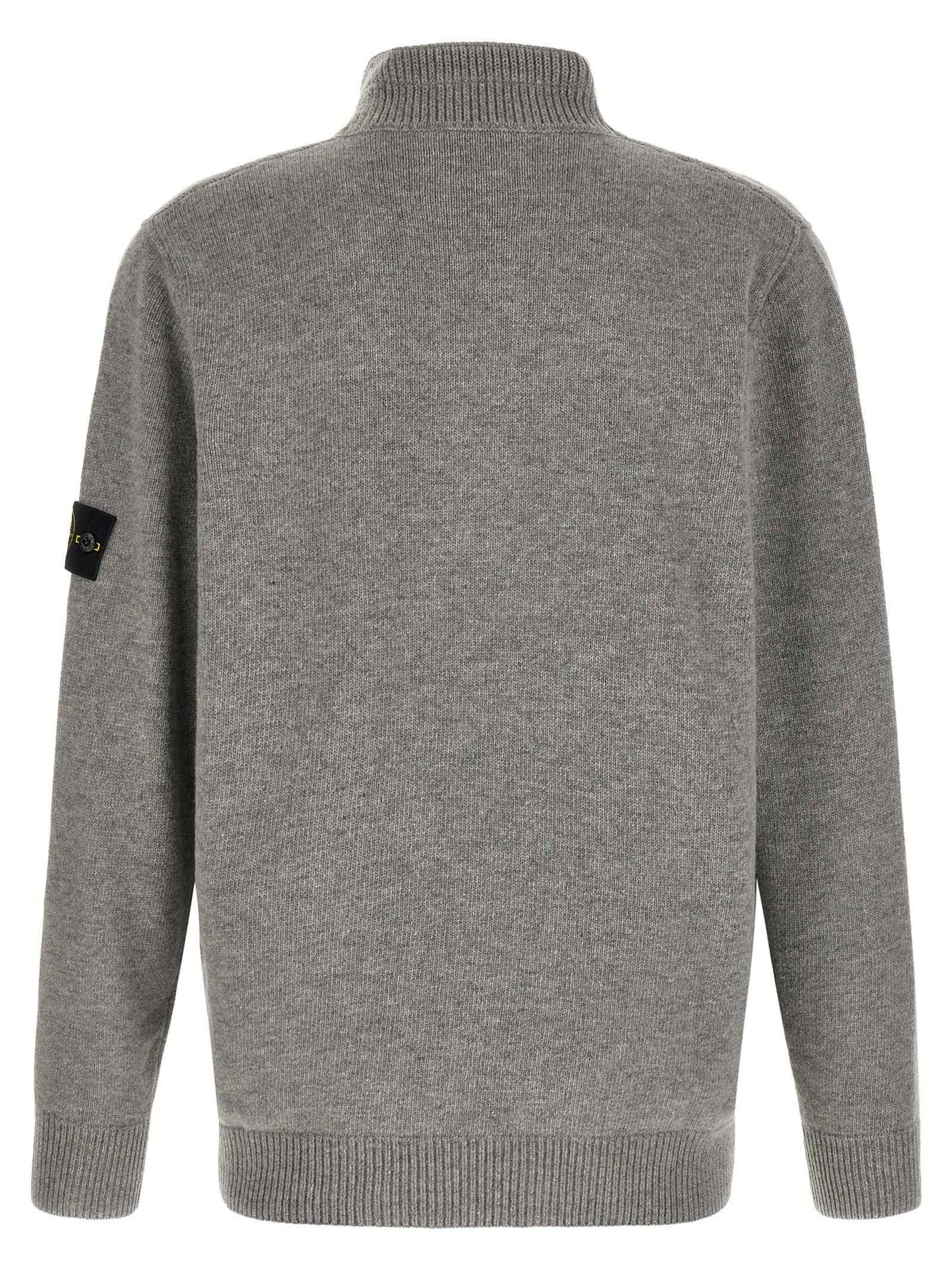 Gray Virgin Wool Cardigan
