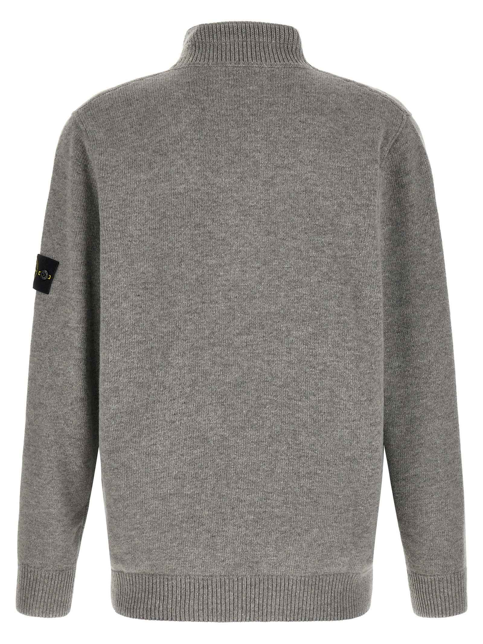Gray Virgin Wool Cardigan