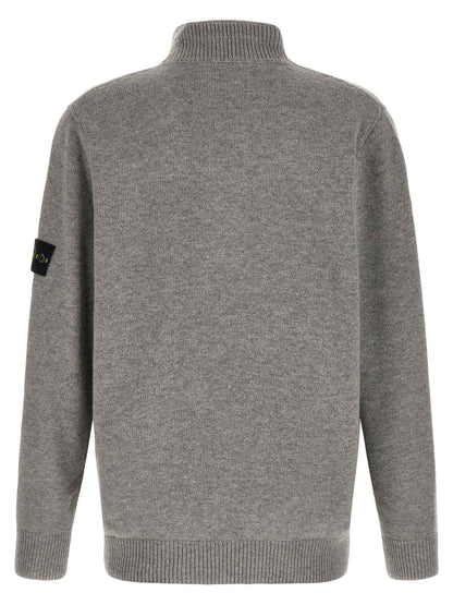 Gray Virgin Wool Cardigan