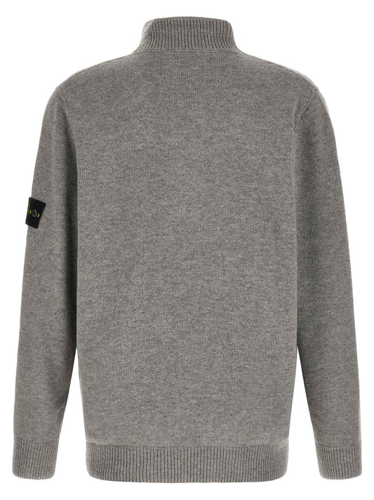 Gray Virgin Wool Cardigan