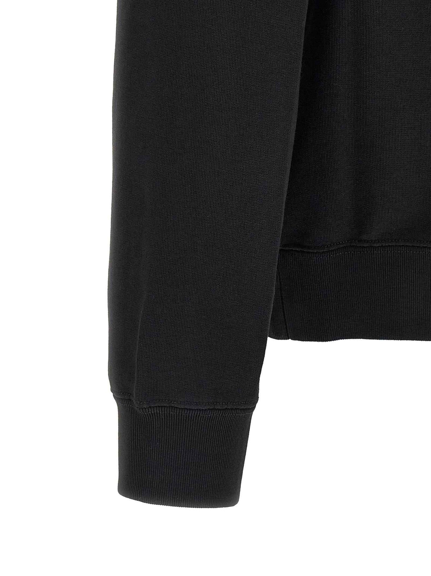 Black Cotton Sweatshirt