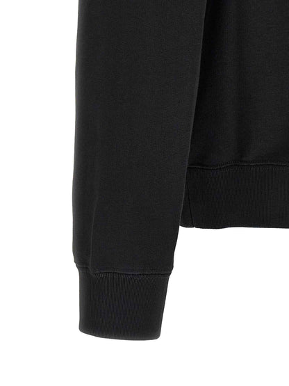 Black Cotton Sweatshirt