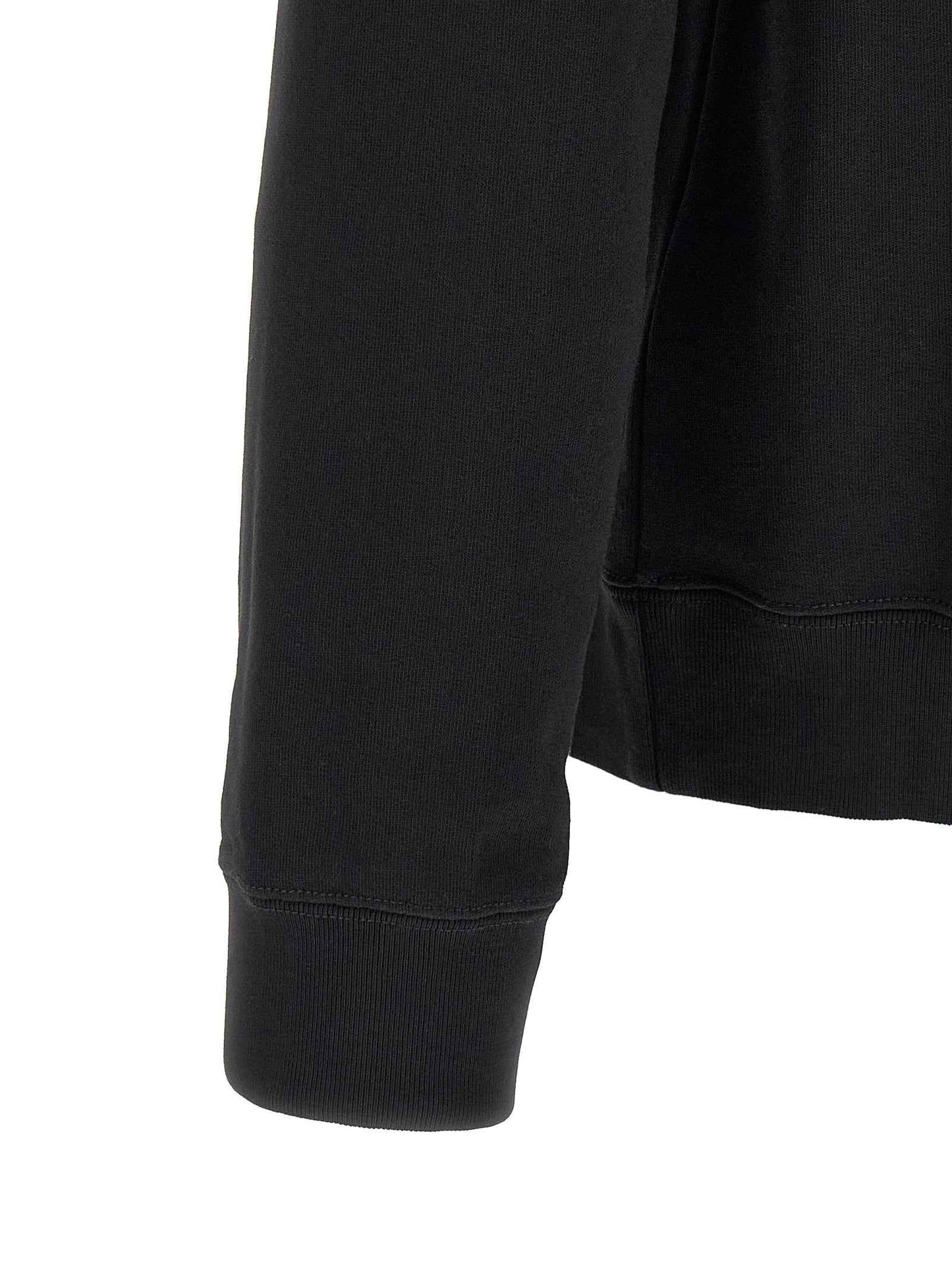 Black Cotton Sweatshirt
