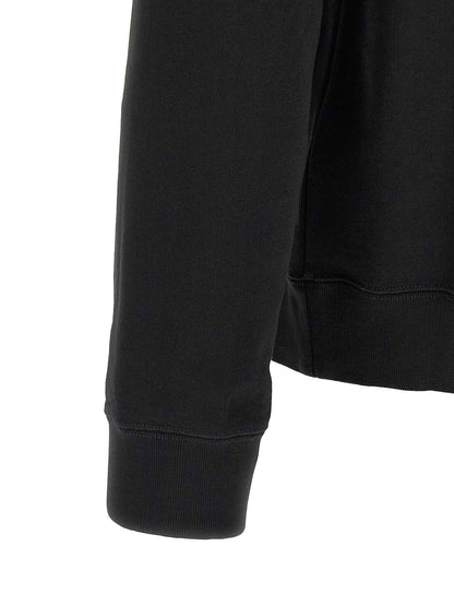 Black Cotton Sweatshirt
