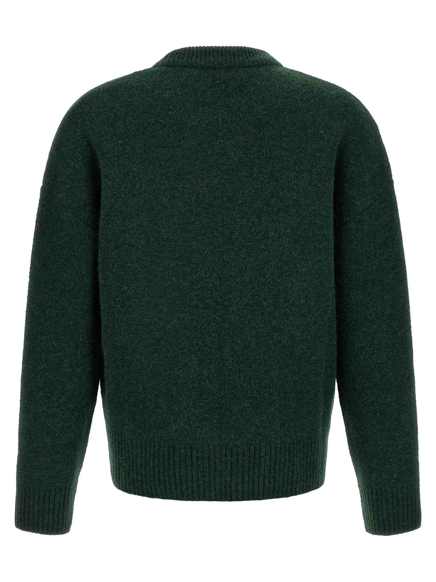 Bicolor Alpaca Leather Cardigan