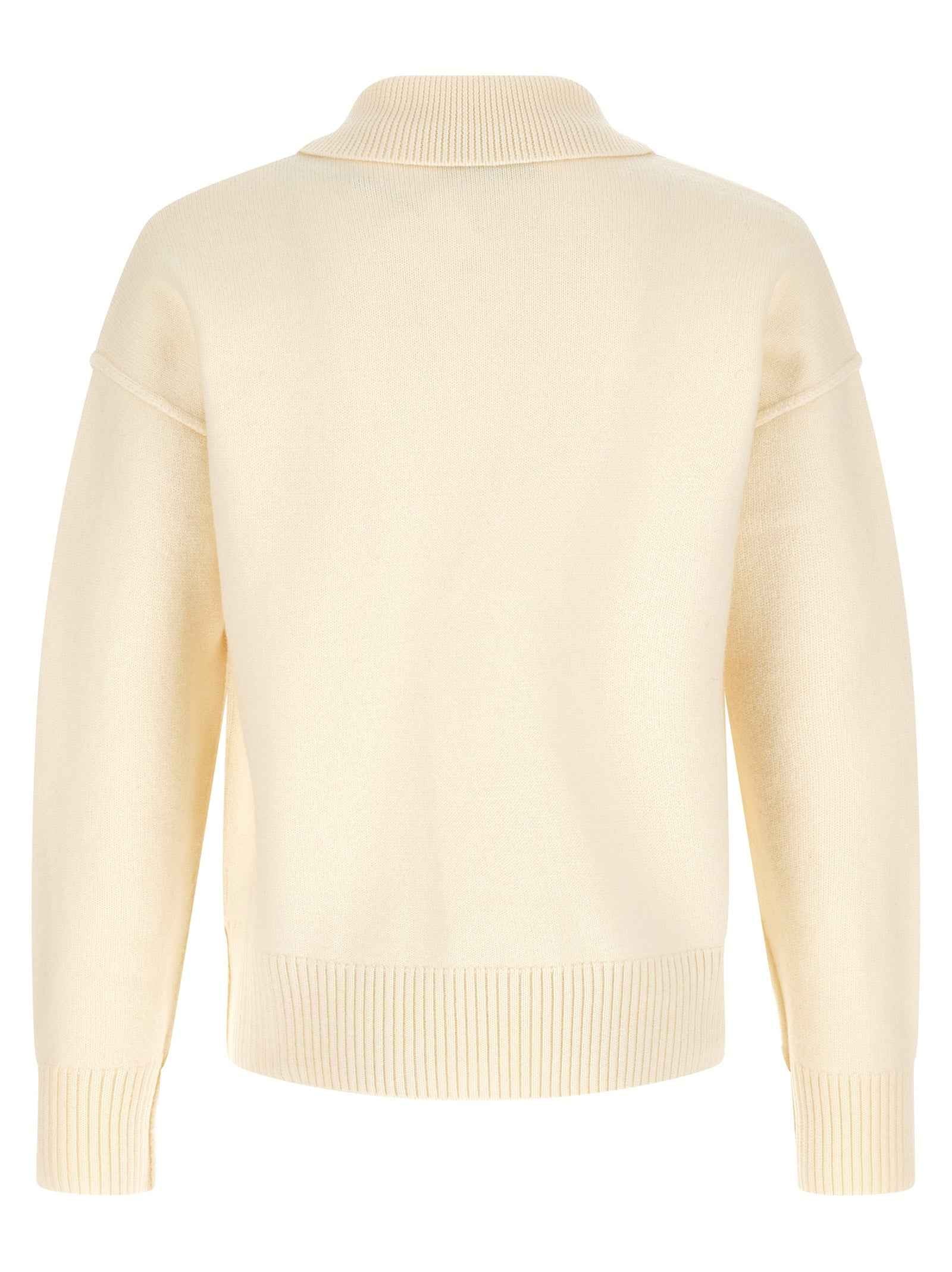 Bicolor Wool Polo Shirt