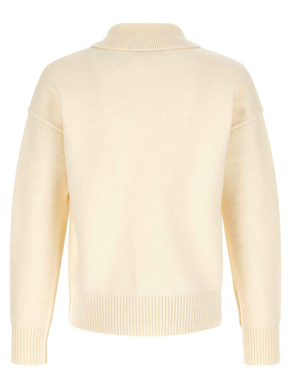 Bicolor Wool Polo Shirt