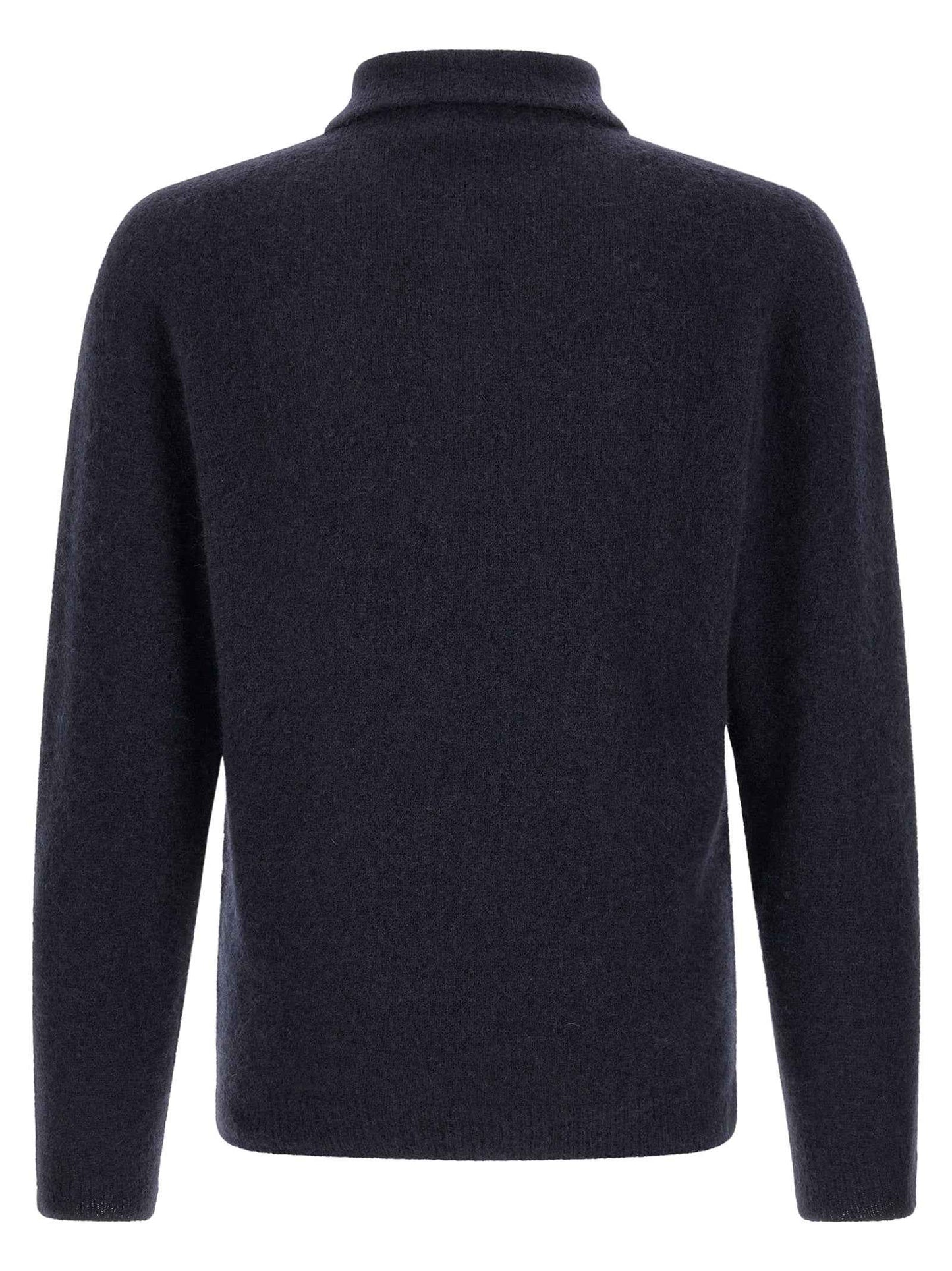 Blue Cashmere Polo Shirt