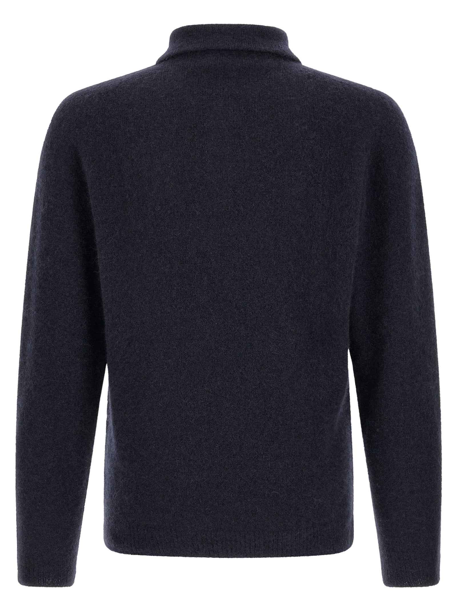 Blue Cashmere Polo Shirt
