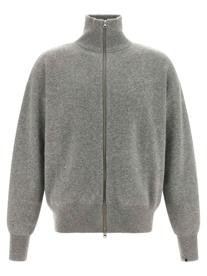 Gray Cashmere Cardigan