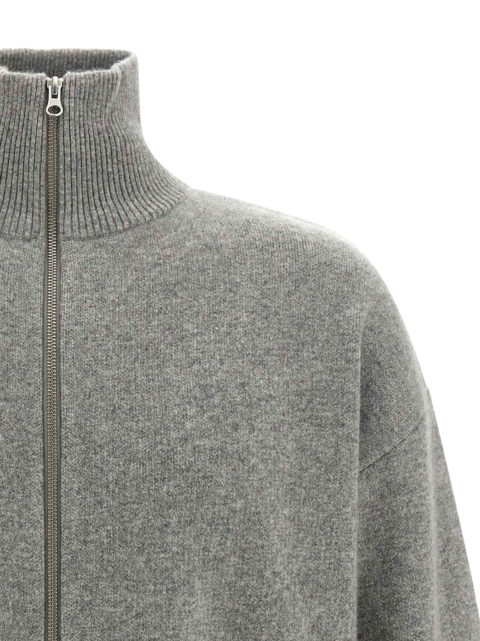 Gray Cashmere Cardigan