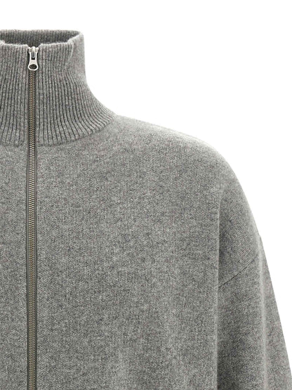 Gray Cashmere Cardigan
