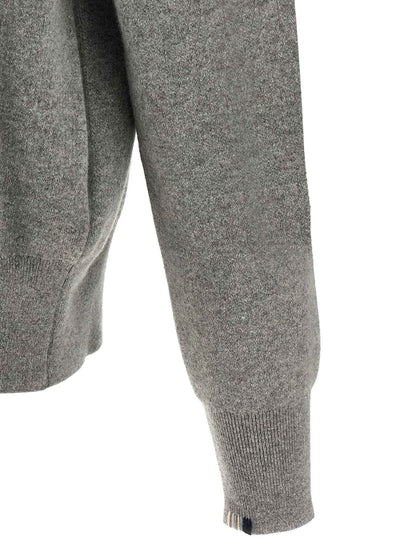 Gray Cashmere Cardigan