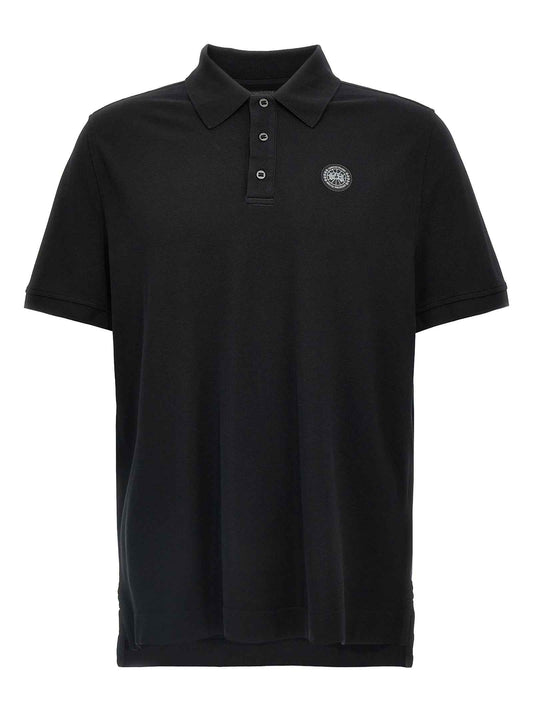 Black Cotton Polo Shirt