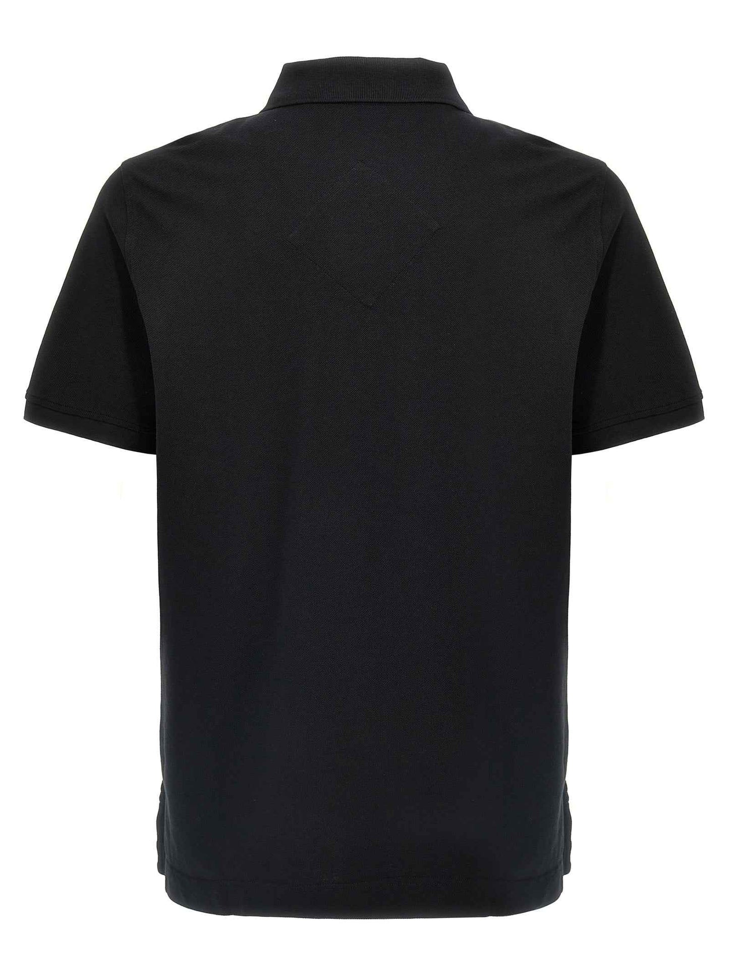 Black Cotton Polo Shirt